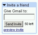 Gmail: 50 left